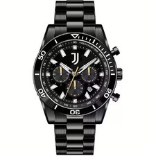 Juventus fc Chrono Black Steel