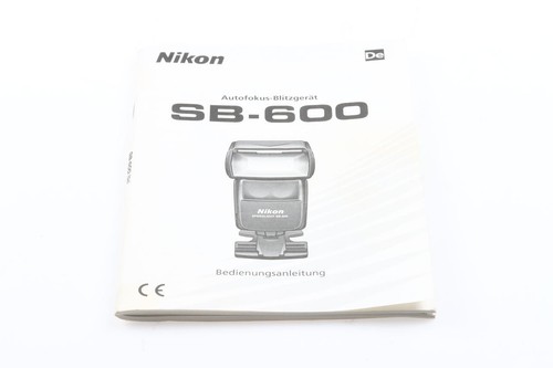 Nikon 600 manuale di - sb-600,