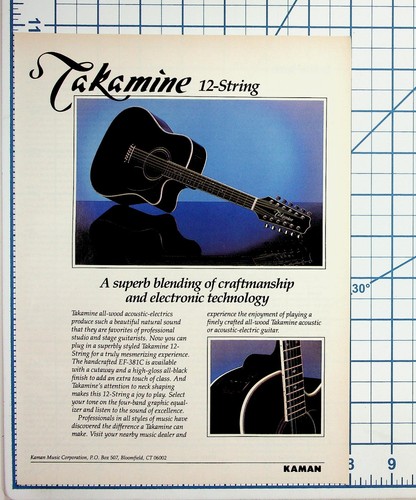 Vintage takamine 381c - takamine, ef-381c