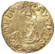 r77 M361 LUCCA Repubblica (1369-1799) Scudo d'oro del Sole 1552 ONDULATO