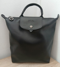 Sac à dos Longchamp Le Pliage Cuir Noir Neuf