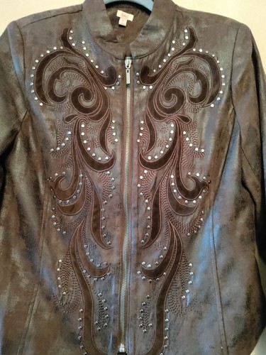 Giacca reba western marrone - giacca,