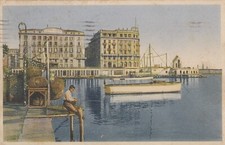 CARTOLINA *27 NAPOLI CAMPANIA SANTA LUCIA STORIA MEMORIA CULTURA VIAGGIATA 1932