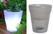 LED Solar Vaso Di Fiori Contenitore Per Piante Illuminato