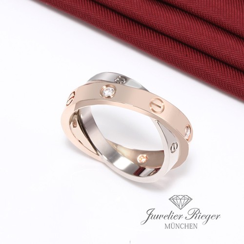 Anello cartier love oro - anello, rosa