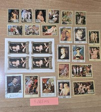 COLLEZIONE  FRANCOBOLLI N° 26 RUBENS RUBENS QUADRI NUDI     LOTTO  N° 18