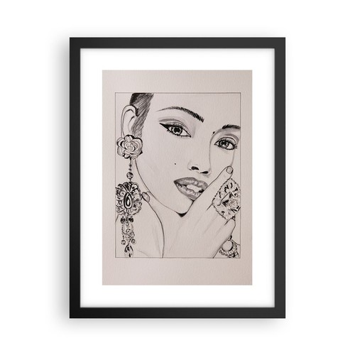 Poster 30x40cm ritratto matita - ritratto,