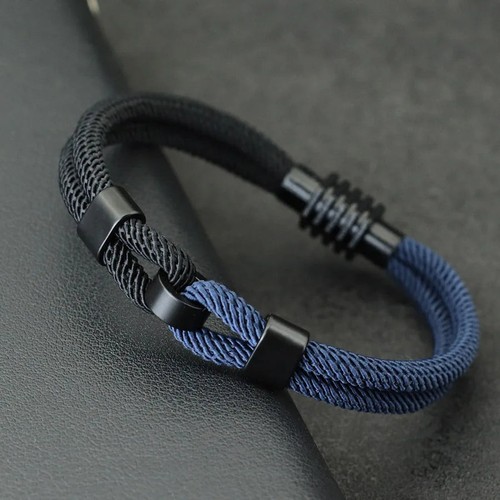 Bracciale filo bicolore - bracciale, uomo