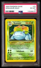 PSA 6 Venusaur Holo 15/102 Set Base Gioco Pokemon