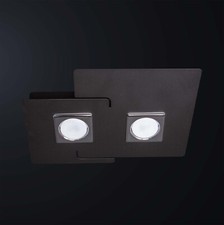 Modern 2 Light Black Chrome