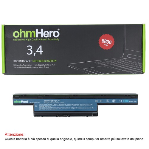 Batteria nera 6800 - batteria,