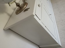 Credenza soggiorno.Legno. Bianca stile arte povera. 215x45x95