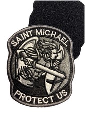 Toppa-patch-ricamata-San Michele Arcangelo-Para’-NOCS-Folgore-Col Moschin Cm.7x8