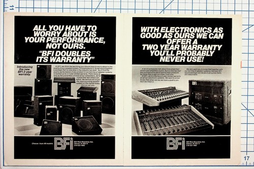 Bfi vintage pro audio anni - pro, ad