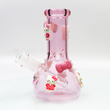 Bong e Downstem rosa 6,5''