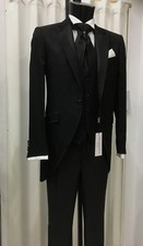 ABITO UOMO SPOSO  NERO  TIGHT  FIRMATO CARLO PIGNATELLI CERIMONIA SUIT   WEDDING