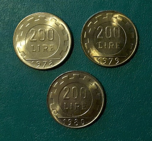 Lotto monete 200 lire - 3,