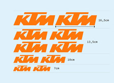 10 Adesivi KTM - ARANCIO LUCIDO