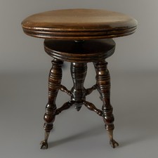 Antico sgabello da pianoforte