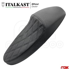 SELLA NERA RACING ITALKAST SEDILE PELLE PER VESPA 50 SPECIAL L R N ET3