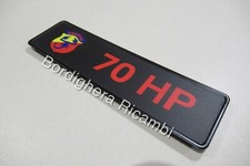 AUTOBIANCHI A112 A 112 ABARTH 70 HP 70HP STEMMI LOGHI SIGLE SCRITTE BADGE COFANO