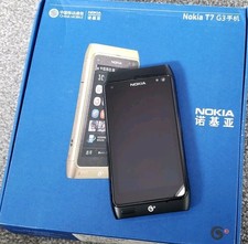 Nuovo telefono cellulare Nokia T7-00 (sbloccato) nero RARO con scatola 