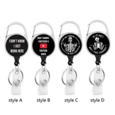 Porta badge retrattile per