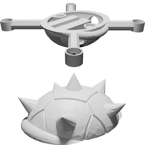 Frame drone fpv guscio koopa - frame,