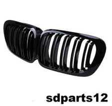Bmw 3 E46 97-01 Berlina Griglia Dx Sx Nero Lucido Rene Mascherina Anteriore