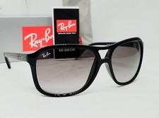 Occhiali da sole Ray Ban CATS 4000 nero/cristallo grigio sfumato RB4128 601/32 60 NUOVI!