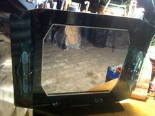 SPECCHIERA SPECCHIO SU CRISTALLO BAGNO VINTAGE 4 LUCI