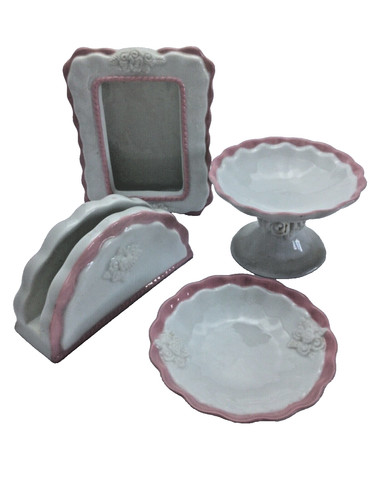 Set porcellana con fiori 4 - in,