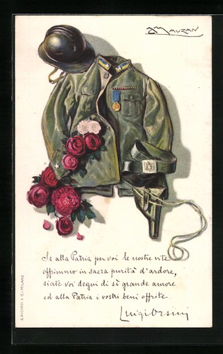 Cartolina artista mauzan - d'artista,