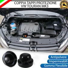 COPPIA TAPPO COPRIFARO CUFFIA IN GOMMA PER VW TOURAN 1T3 ANABBAGLIANTI XENO LED