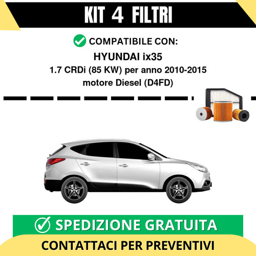 Kit filtri tagliando per - 4,