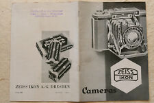 Zeiss Ikon Cameras: prospetto di 32 pagine del 1935
