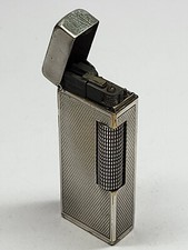 Accendino a gas vintage DUNHILL placcato argento