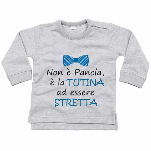 Felpa neonato non pancia - non, è