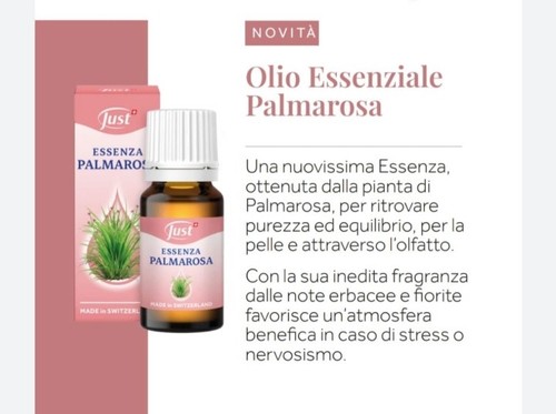Olio essenziale palmarosa just - olio,