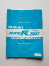 Suzuki GSX-R 750  AGGIORNAMENTO 1985 manuale officina originale