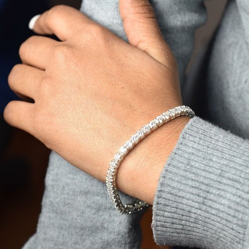 Bracciale tennis 5ct - bracciale,