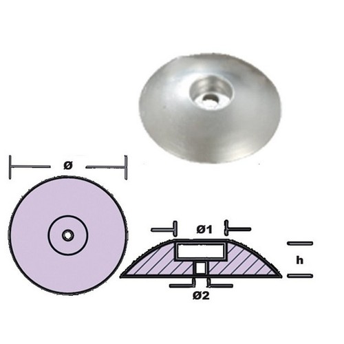Anodo flangia 110 zinco - 110,