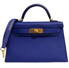 Hermes Kelly Mini 20 Blue