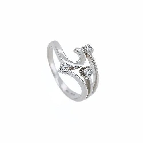 Anello trilogy onda diamanti - anello,