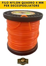 FILO NYLON QUADRO 4 MM PER DECESPUGLIATORE - VARIE LUNGHEZZE