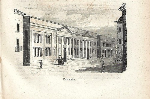 Stampa antica pavia palazzo - antica,