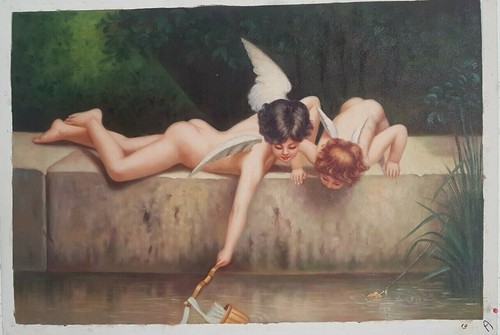 Quadro dipinto mano olio - dipinto, a