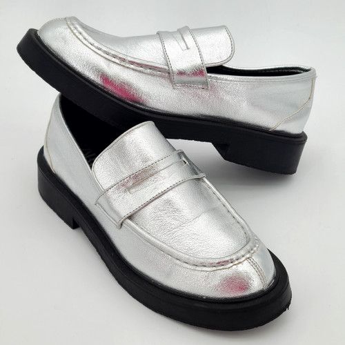 Zara mocassini donna - zara, argento