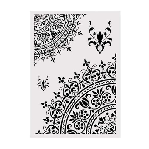 Modello stencil mandala per
