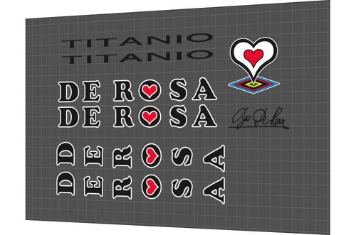 Set decalcomanie telaio derosa - set,